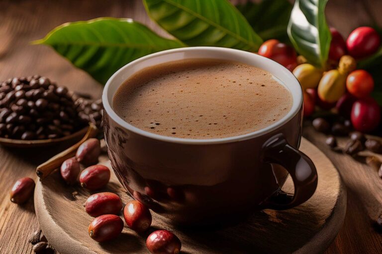 Caffè caldo aromatizzato al guaranà fatto con preparato Horeca made in Italy