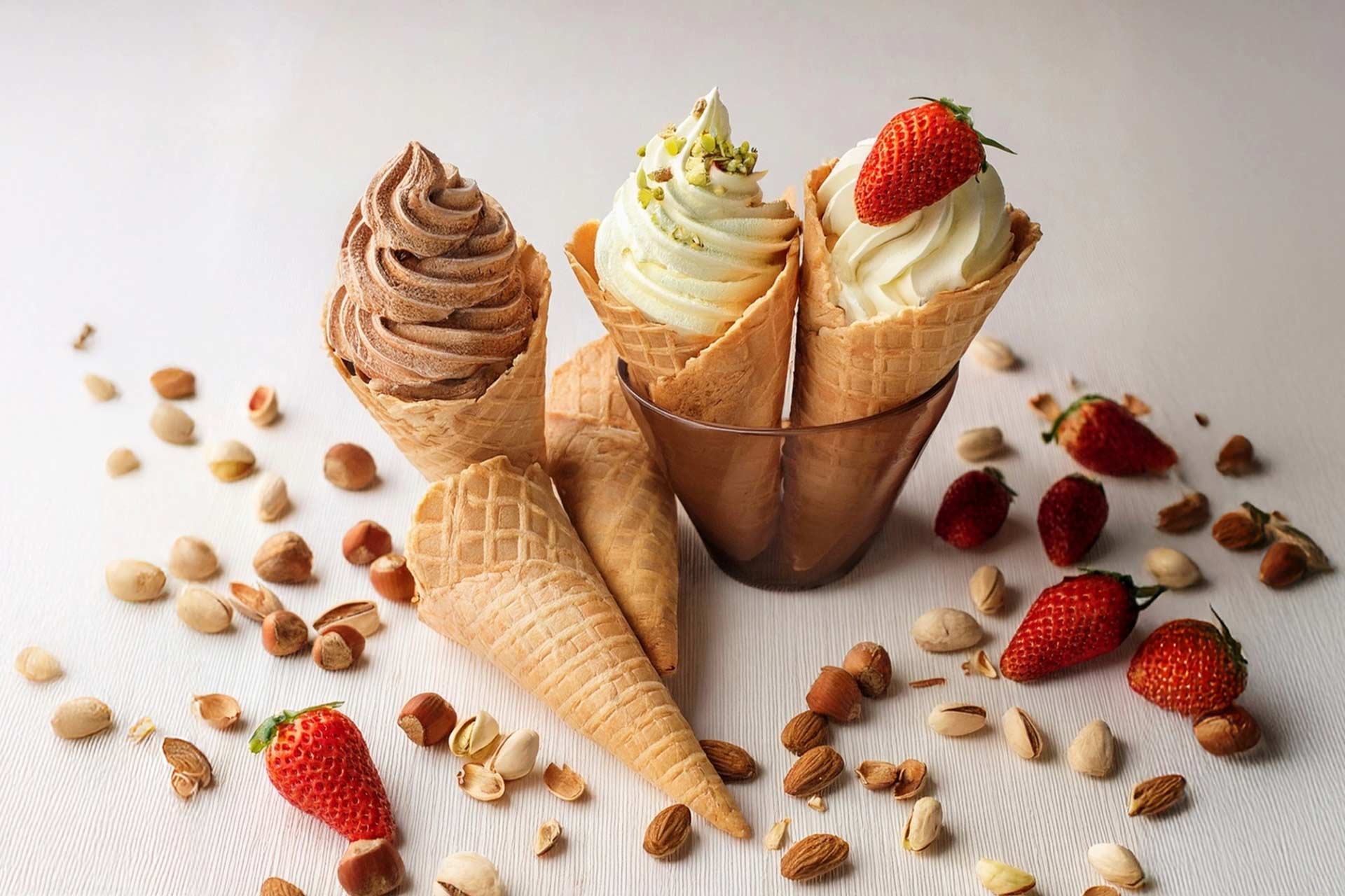 Professional preparation for soft ice cream 1