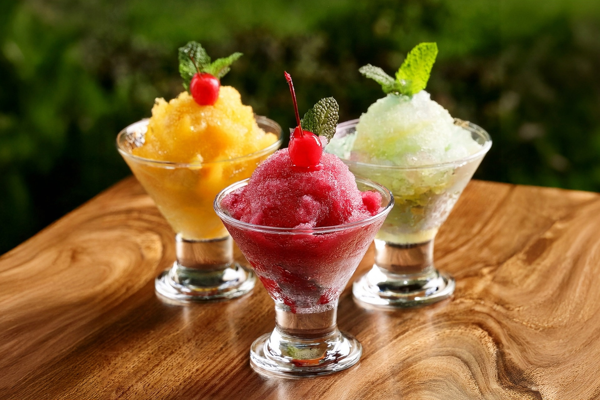 Syrups for granitas various flavors made with Horeca preparations made in Italy