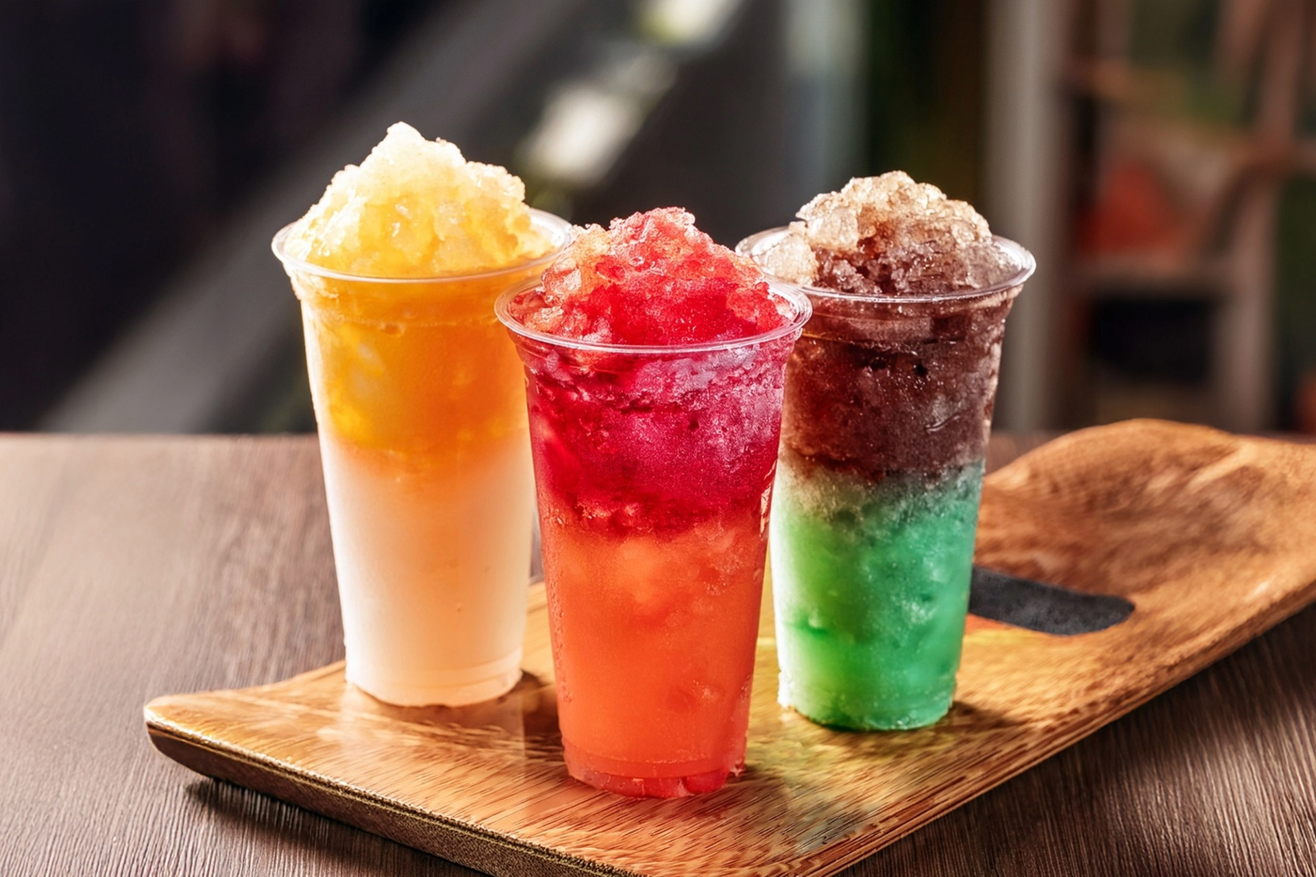 Syrups for granitas various flavors made with Horeca preparations made in Italy