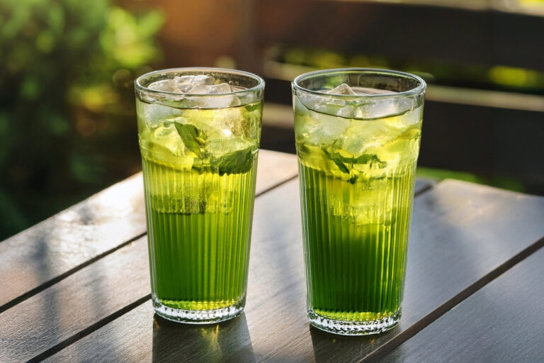Tè verde freddo fatto con preparato Horeca made in Italy