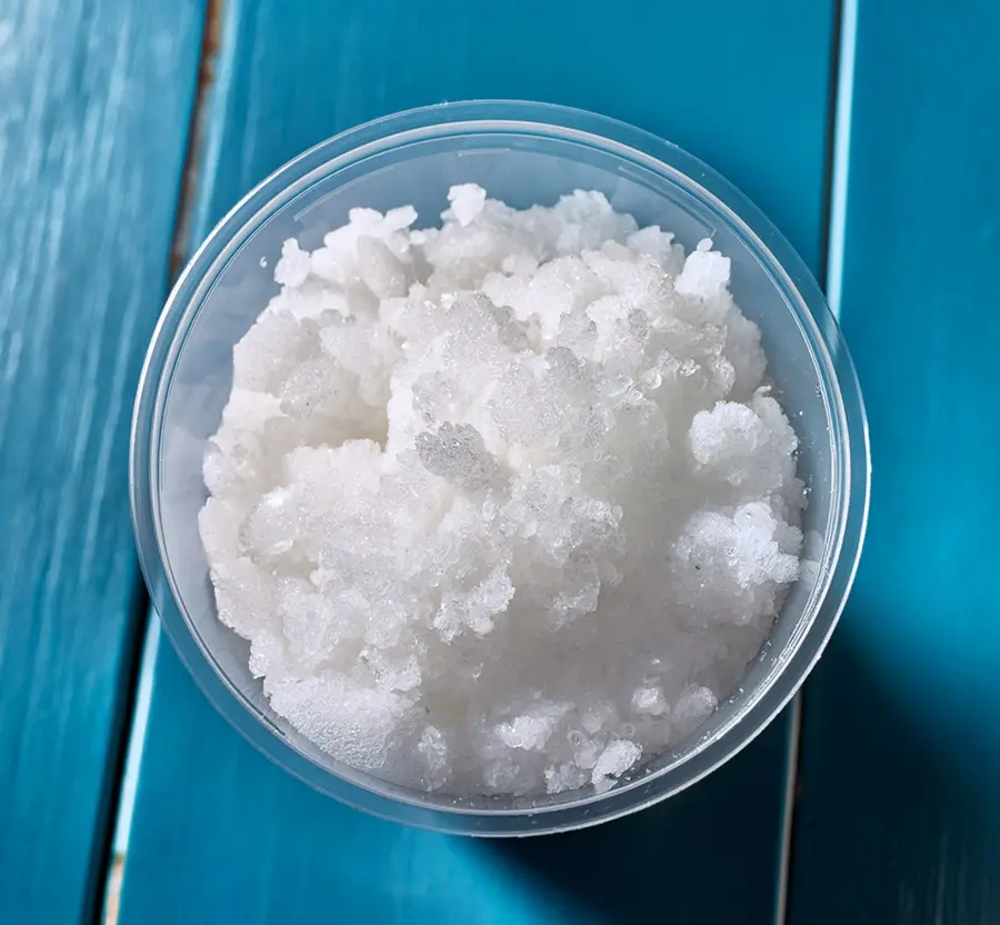 Granita neutra fatta con preparato Horeca made in Italy