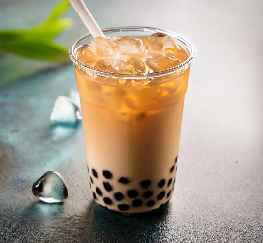 Black tea bubble tea made with Horeca preparation made in Italy