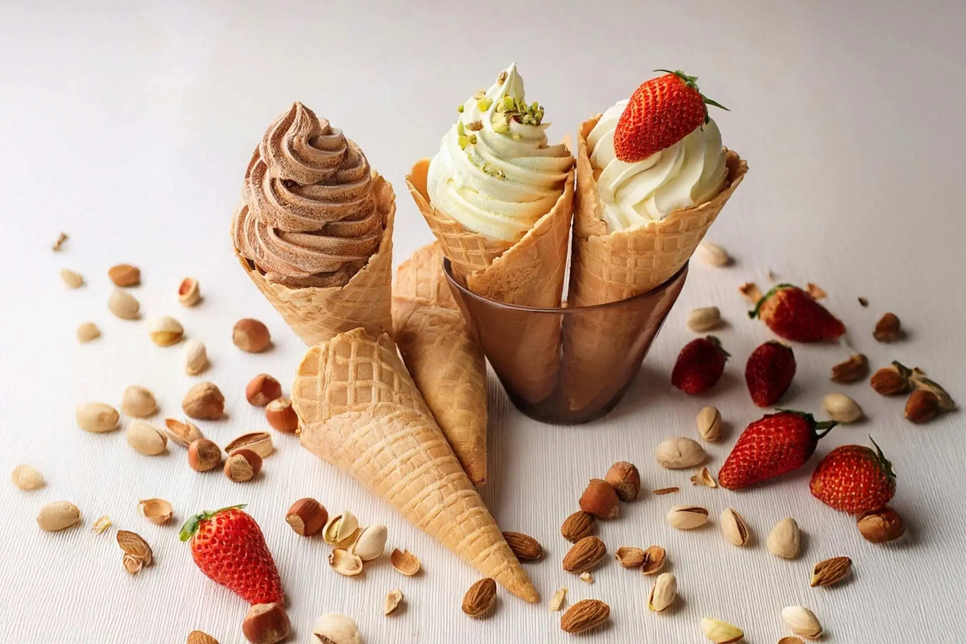 Professional preparation for soft ice cream 1