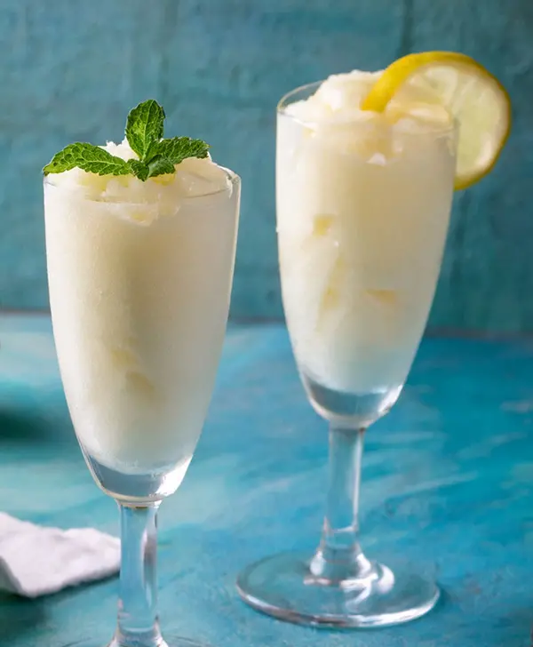 Ideal preparation for lemon sorbet