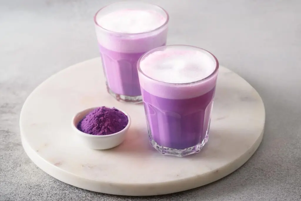 Ube latte